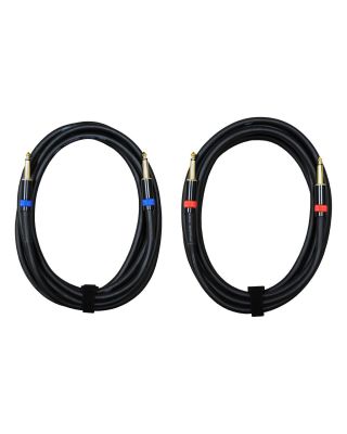 Audio2000's E90112P2 12Ft. 1/4" to 1/4" 14 AWG Speaker Cable (2 Pack)