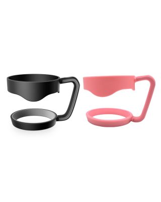 Ezprogear 2 Pack Black and Pink Handle for 30 oz Stainless Steel Water Tumbler 
