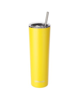 Ezprogear 34oz Matte Cyber Stainless Steel Slim Skinny Tumbler Vacuum Insulated with Straws 