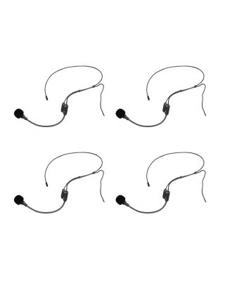 EZProGear WH82035-P4 Headset Microphone for Audio 2000 3.5mm Lock Screw Connector (4 Pack)