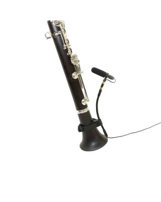 Rannsgeer PMMB19-SH4-CL Clarinet Clip-On Musical Instrument Microphone for Shure Wireless Microphone and Phantom Power Input
