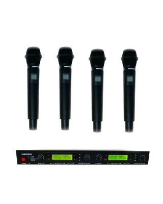Rannsgeer UHF R288HD 4-Channel Handheld Wireless Microphone System 