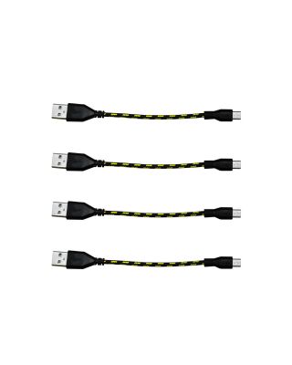 APXX 4-Pack 0.5 Ft Premium High Speed Nylon Braided USB 2.0 A Male to Micro B Cable -U700Q