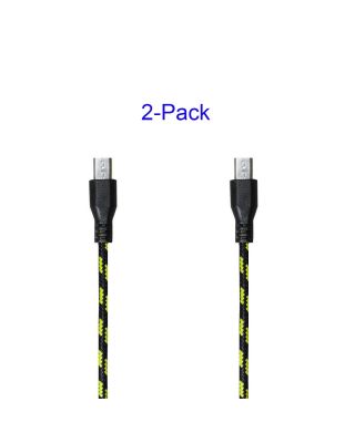 APXX 2-Pack 10 Ft Premium High Speed Nylon Braided USB 2.0 A Male to Micro B Cable U710D