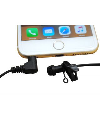 U-Voice UVC863-iSP Lavalier (lapel) Tie-Clip Microphone for Apple iPhone, iPad, Android, Samsung Galaxy, HTC and Windows Smartphone