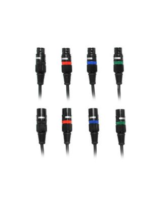 Audio2000's C02003C4A 3 ft XLR Male to Female Microphone Cable (4 Pack)