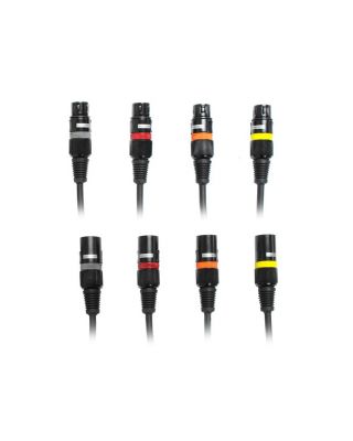 Audio2000's C02003C4B 3 ft XLR Male to Female Microphone Cable (4 Pack)