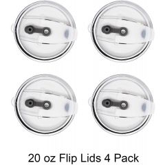 Ezprogear Flip Lids for Stainless Steel 20 oz Double Wall Vacuum Insulated Water Tumbler