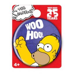 Simpsons The Homer Donut Single Button Pin Action Figure,Multi Color,1.5