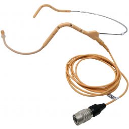 U-Voice UVG20 Tan Color Headset Microphone with Straight Detachable Cable for Audio Technica (Straight Cable)
