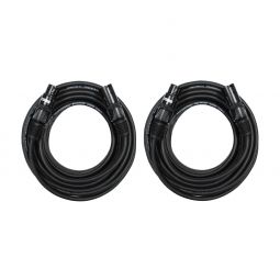 Audio2000's C02050P2 50 ft XLR Male to XLR Female Microphone Cable (2 Pack)