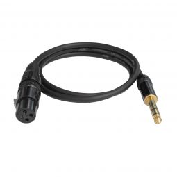 Audio2000's E06106 6Ft 1/4" TRS to XLR Female Audio Cable
