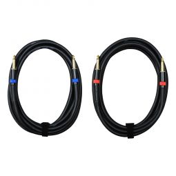 Audio2000's E90112P2 12Ft. 1/4" to 1/4" 14 AWG Speaker Cable (2 Pack)
