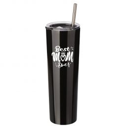Best Mom Gift - Ezprogear 34 oz Stainless Steel Insulated Black Ice Coffee Mug Tumbler (34 oz, Best Mom Black)