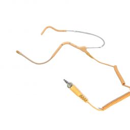 U-Voice UVG20 Tan Color Headset Microphone with Detachable Coiled Cable for Sennheiser (Coiled Cable)