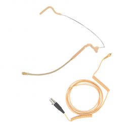 U-Voice UVG20 Tan Color Headset Microphone with Detachable Coiled Cable for AKG (Coiled Cable)