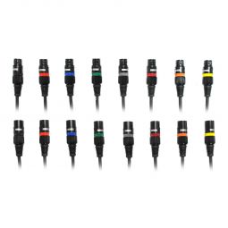 Audio2000's C02006C8 6 ft XLR Male to Female Microphone Cable (8 Pack)